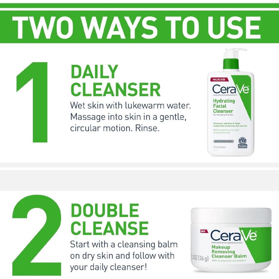 Cerave Hydrating Cleanser For Normal To Dry Skin (473Ml)
