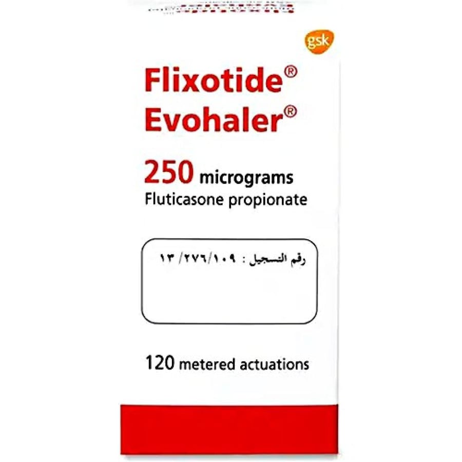 Flixotide 250Mcg Evohaler Dose 120
