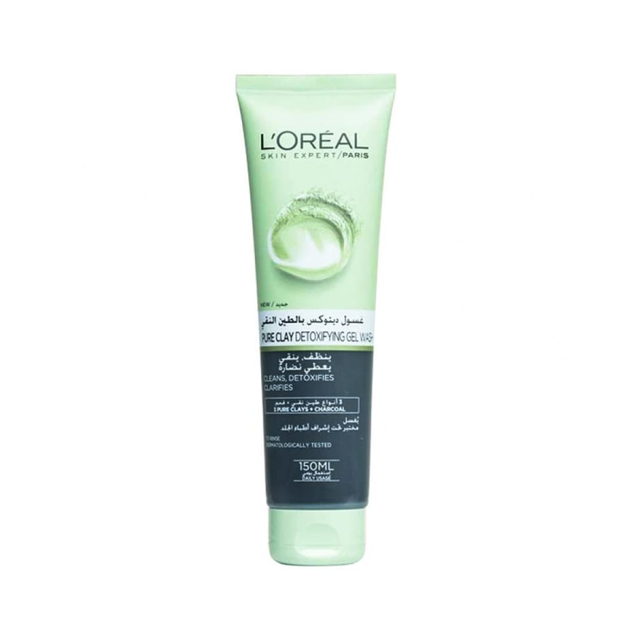 Loreal Pure Clay Detoxifying Gel Wash 150Ml