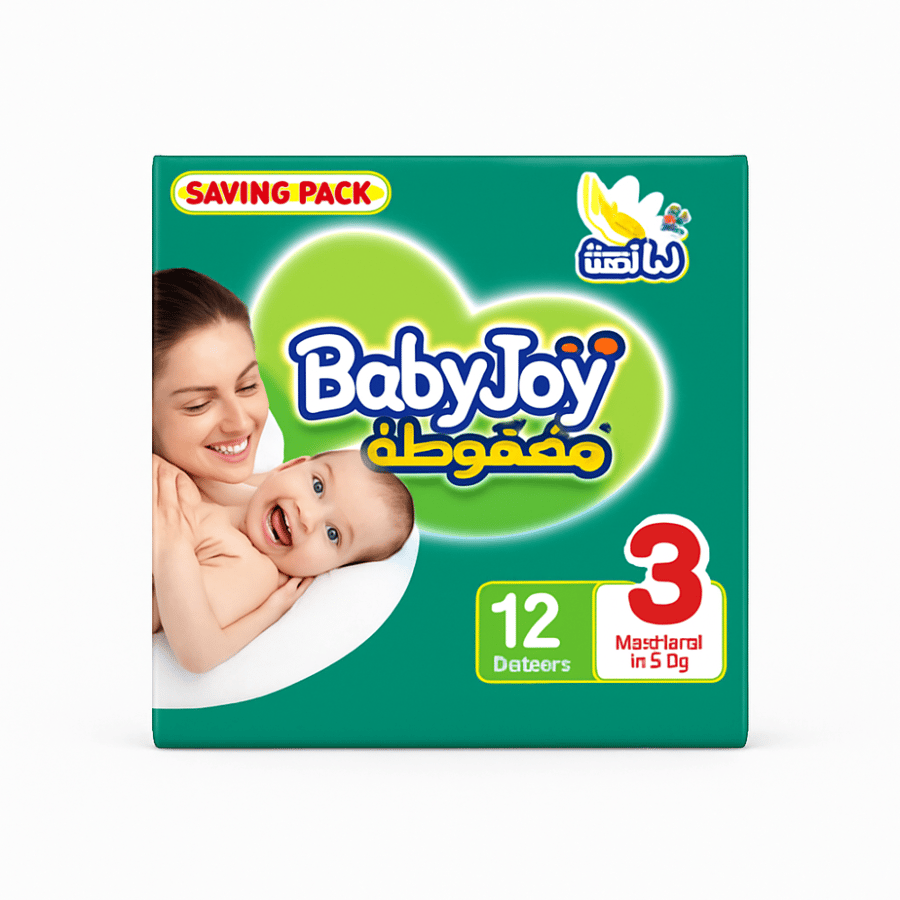 حفاضات بيبي جوي 3 مقاس 12