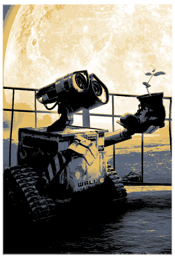 صورة وولـ ي WALL E من فيلم ديزني بيكسار