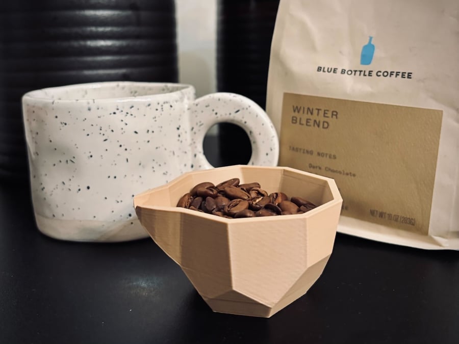 A standard cup for coffee