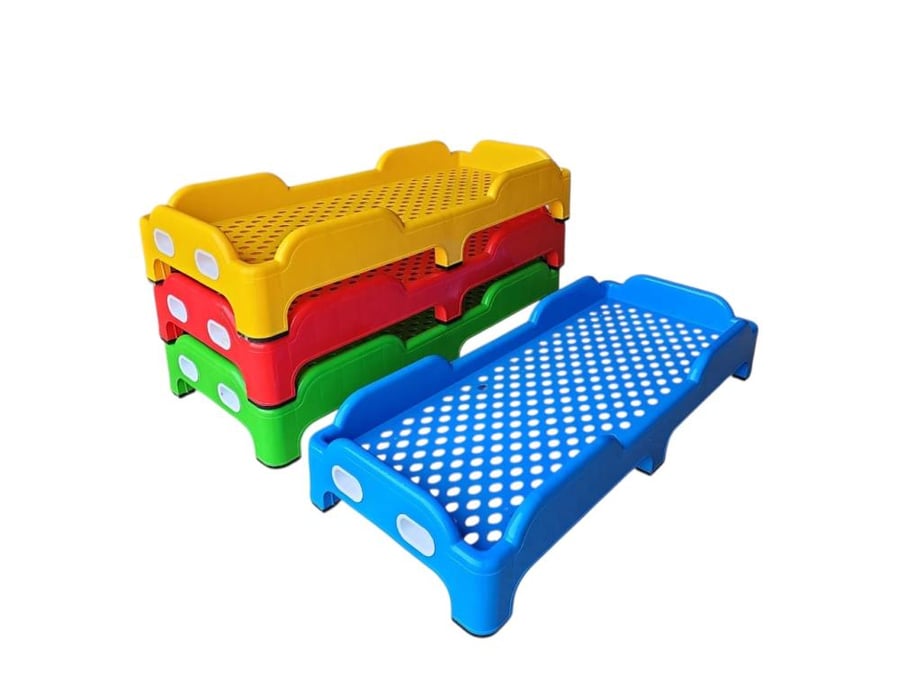 استراحة غداء أطفال الروضة سرير بلاستيك مفرد مدرسة