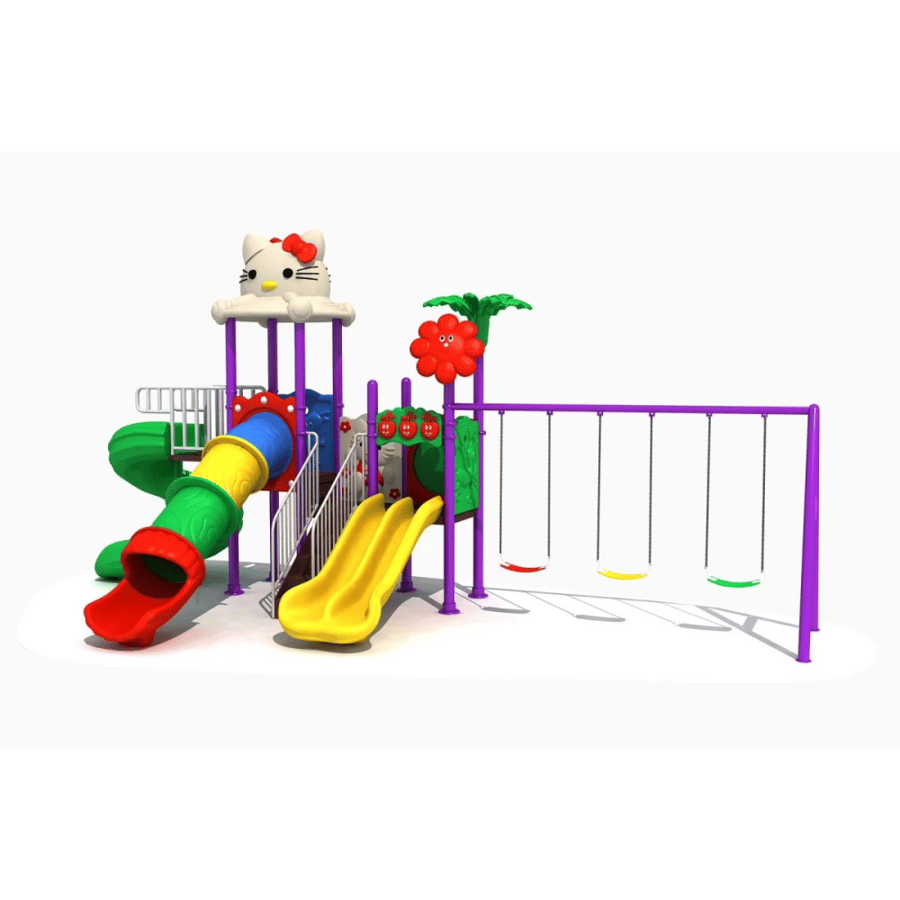 لعبة حديقة زحاليق ومراجيح مقاس :610*400*330 سم