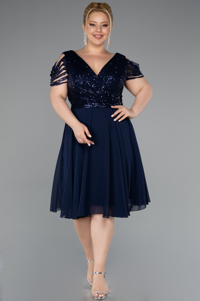 فستان نسائي - Abiyefon - بأكمام قصيرة - 44 إلى 60 - Made in turkey