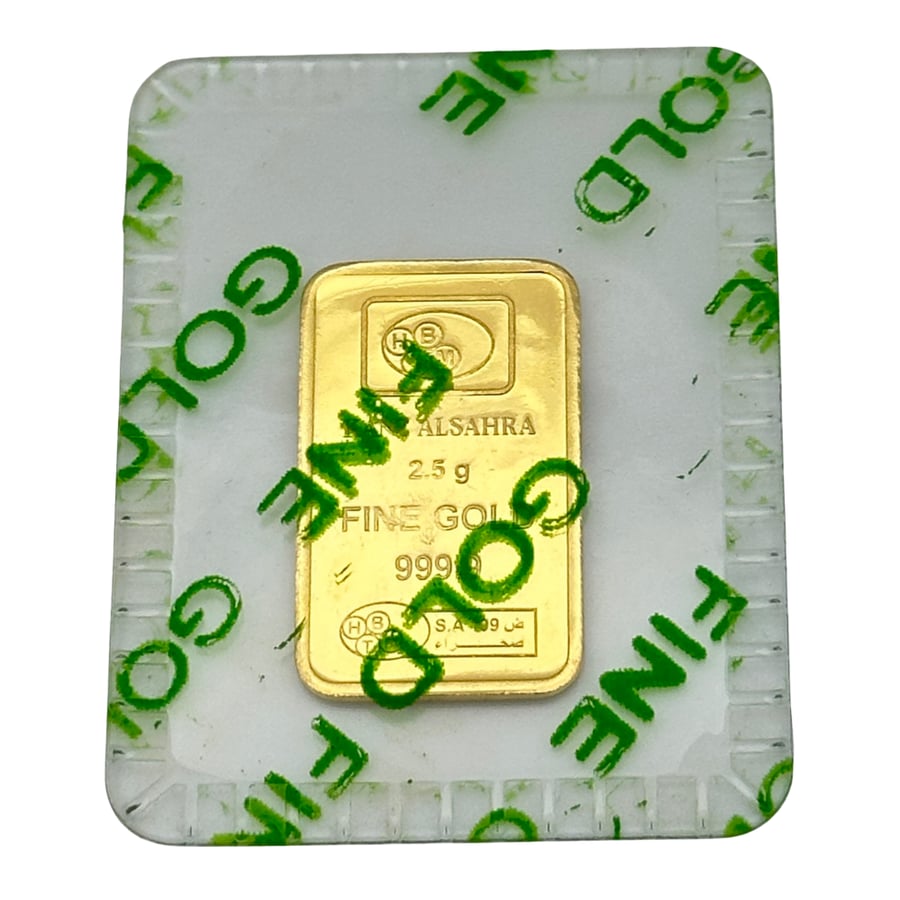 سبيكة ذهب وزن 2.5 جرام عيار 24