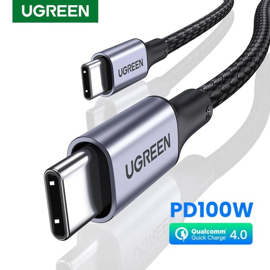 كيبل UGREEN USB-C إلى USB-C (1 متر) – شحن سريع 100 واط