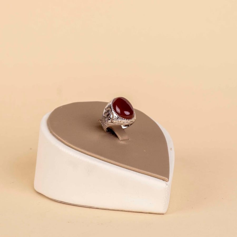 Natural ruby ring