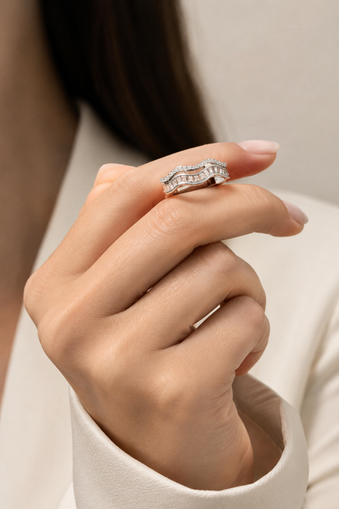 High quality stainless steel silver ring