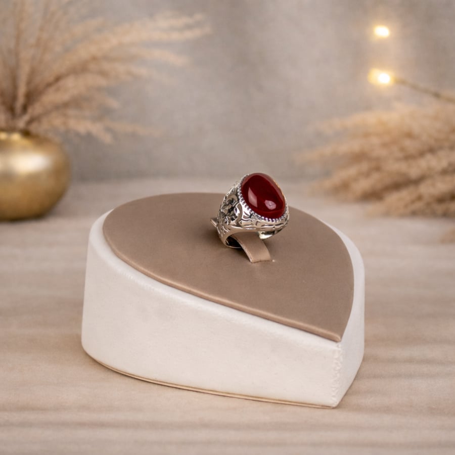 Natural ruby ring