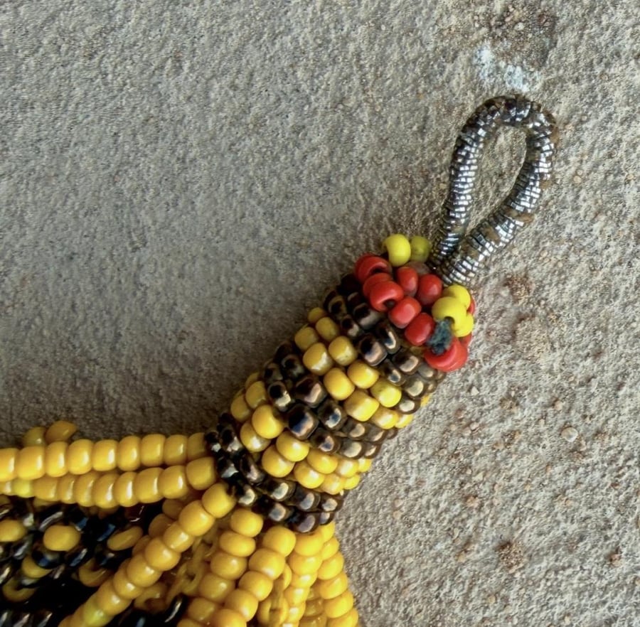دلّاية قبيلة الكوتشي لون أصفر Kutchi Tribal Yellow Tassel