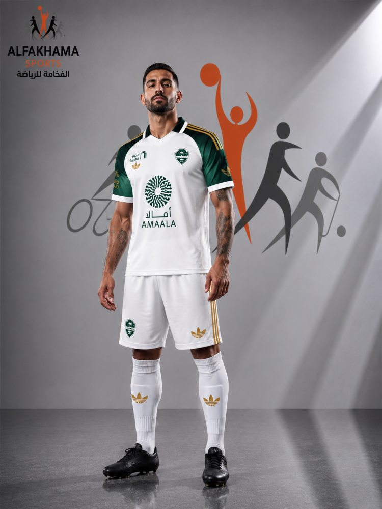 طقم نادي الأهلي السعودي الاحتياطي الأبيض الجديد لموسم 2026/2027