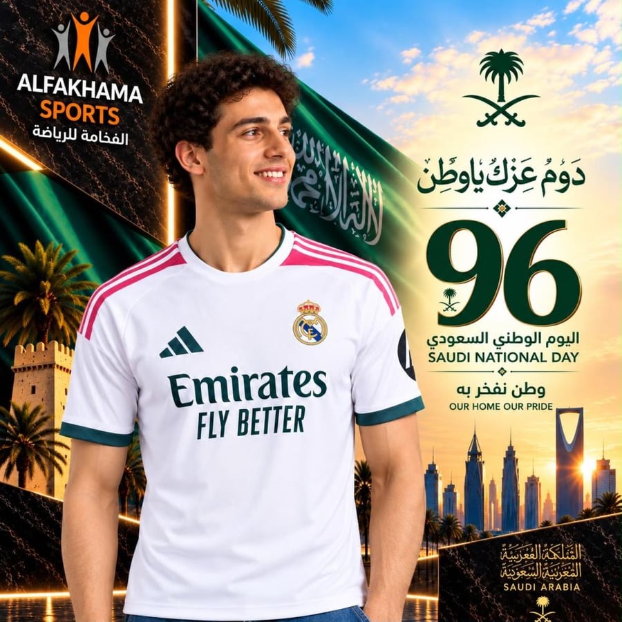 ‏تيشيرت ريال مدريد الأساسي لموسم 2026/2027
