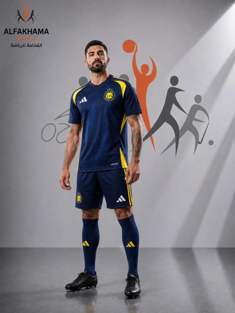 طقم النصر الكحلي واصفر