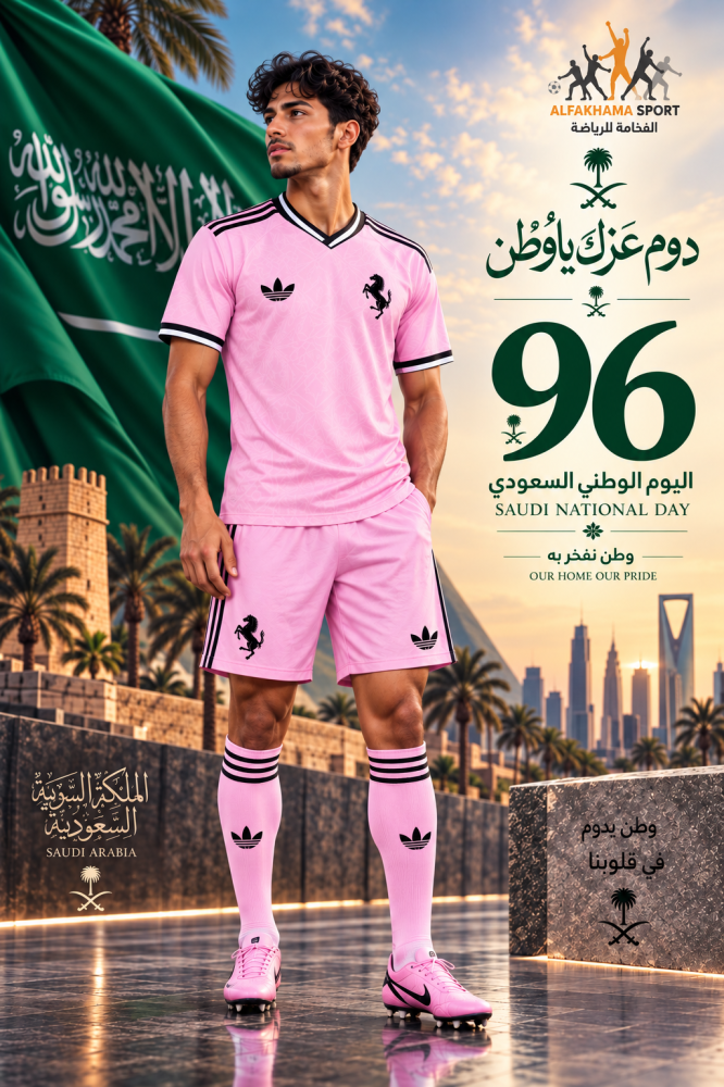 طقم وردي كلاسيك 2027 | Pink Retro Football Kit 2027