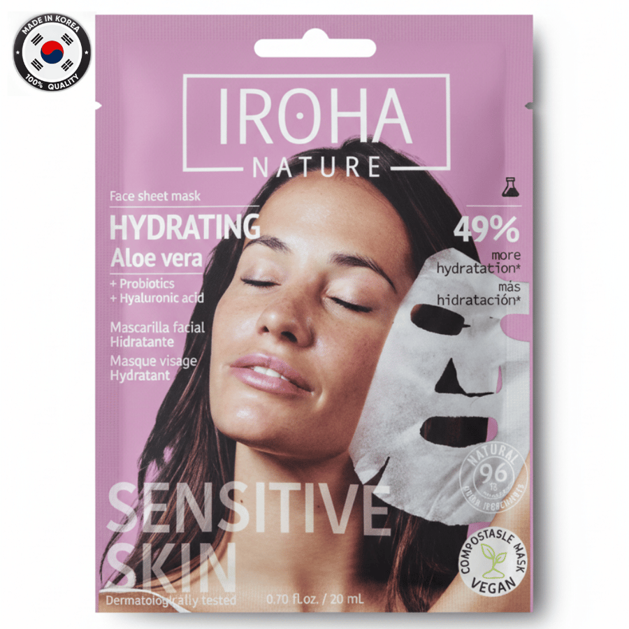 IROHA Nature Hydrating Aloe Vera Face Sheet Mask
