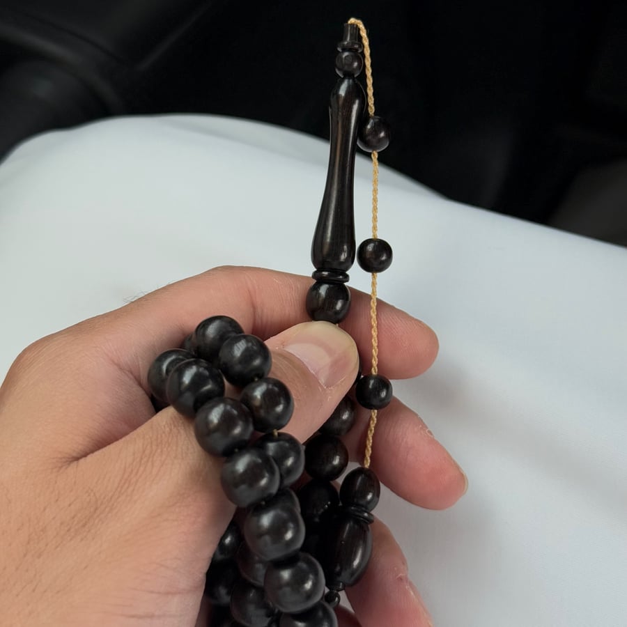 Ebony wood prayer beads