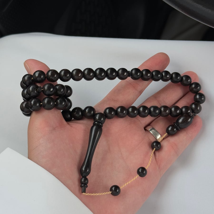 Ebony wood prayer beads