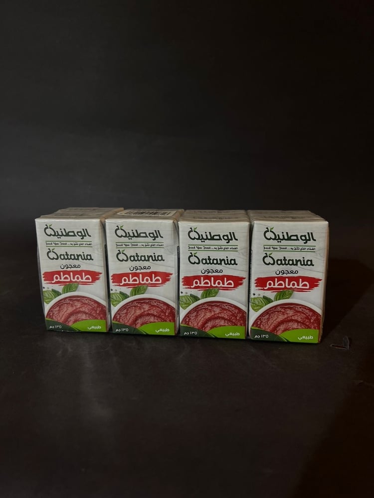 معجون طماطم الوطنية ربطة 135×6