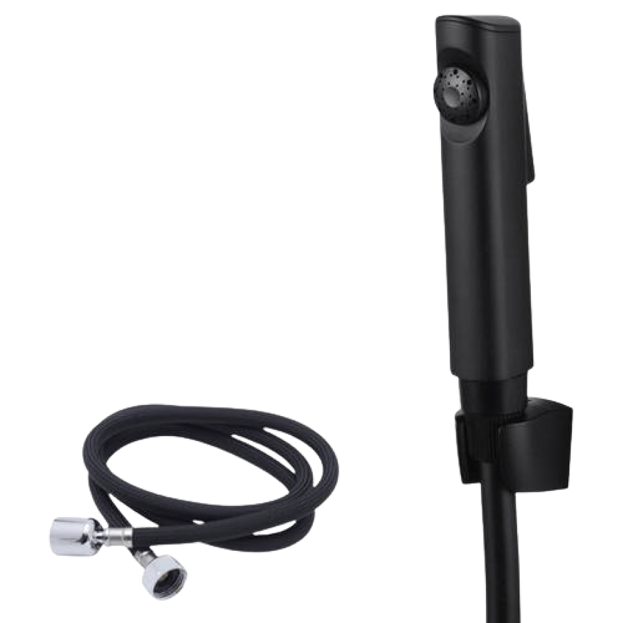 شطاف أسود هوز أسود لوتز | Lutz Black Bidet Sprayer with Black Hose