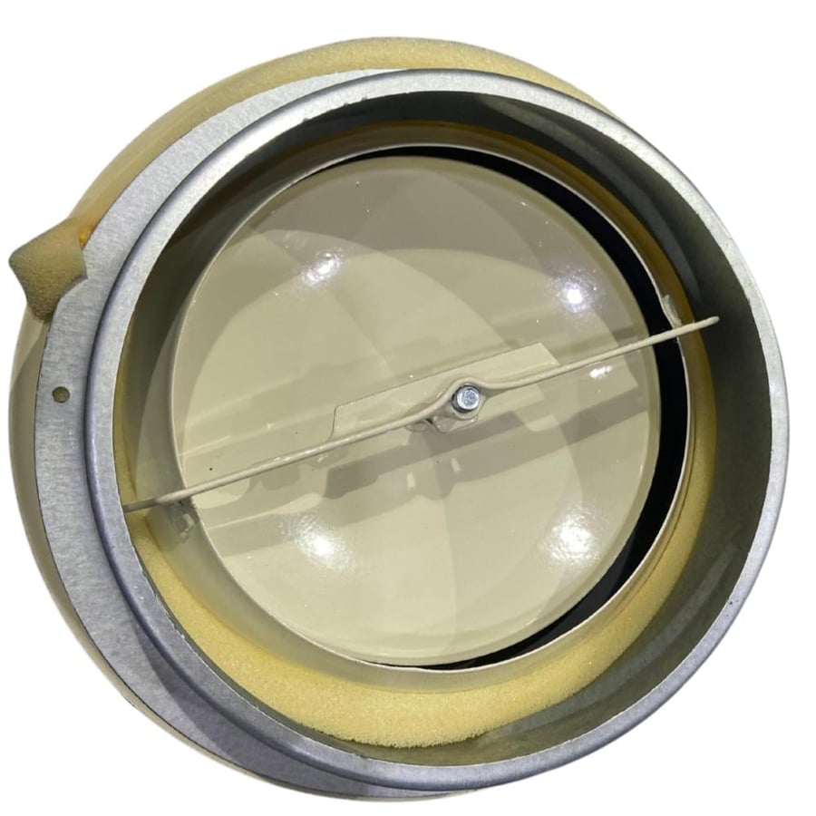 سدة تهوية ألمنيوم أبيض 6 بوصة | Aluminum Vent Cap White 6 Inch