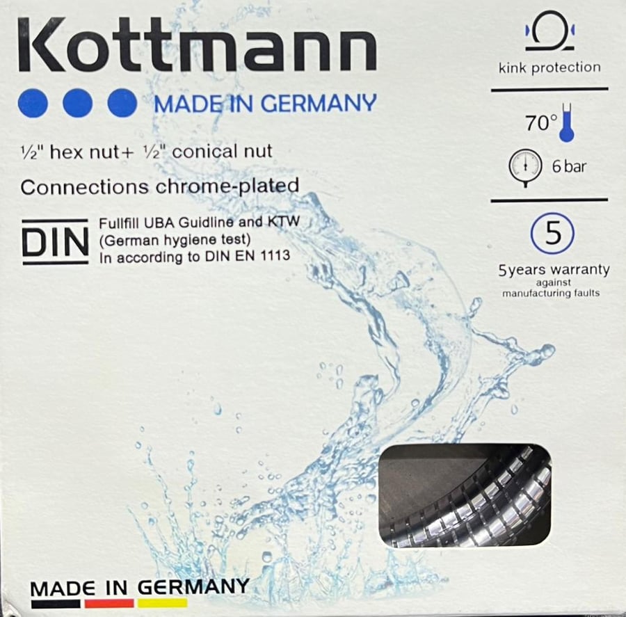 Kottmannn Connections chrome-plated لي شطاف يتحمل 6 بار