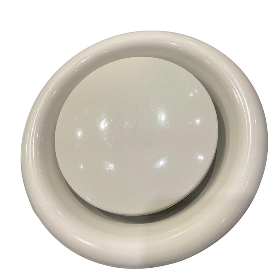 سدة تهوية ألمنيوم أبيض 6 بوصة | Aluminum Vent Cap White 6 Inch