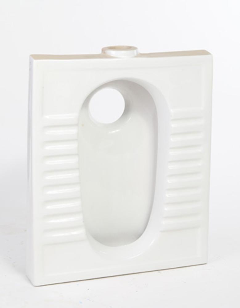 كرسي عربي بورسلينا أبيض وسط | Arabic Toilet Seat Porsalina White Medium