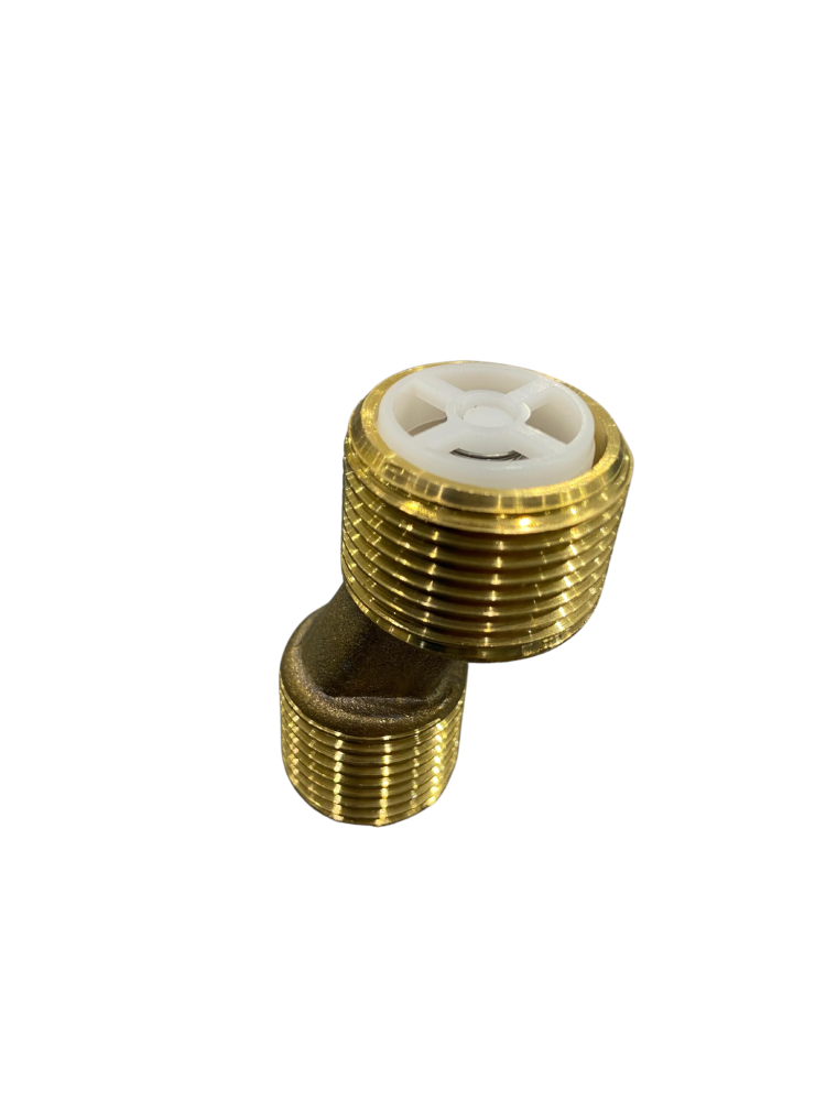كرنك ميزان خلاط نحاس مع رداد 3/4 - 1/2 بوصة | Brass Mixer Balance Crank with Valve 3/4 - 1/2 Inch