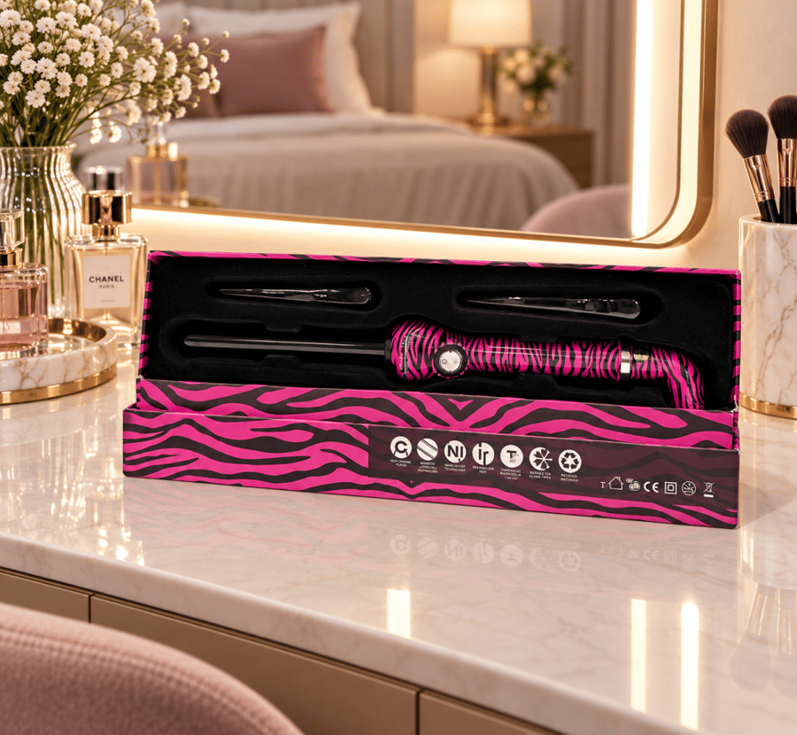 Professional hair iron 450 degrees Crown Rose CR308