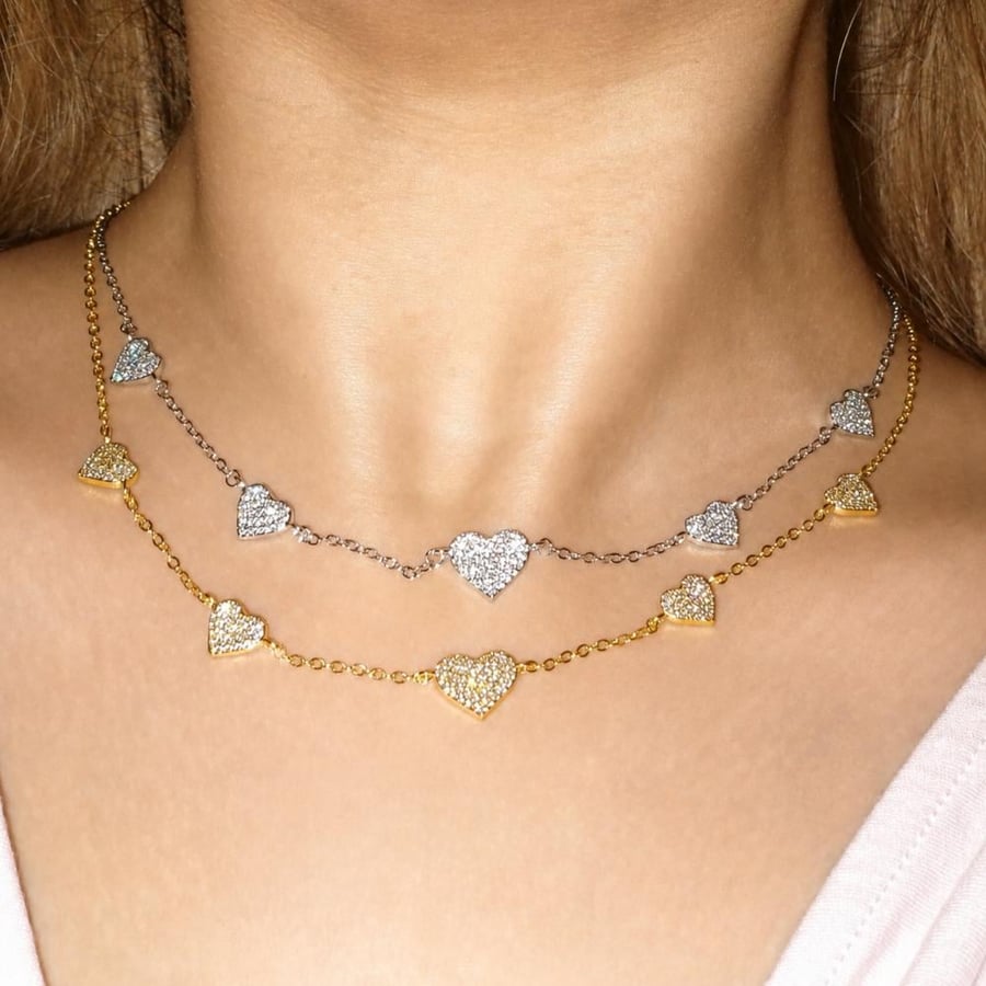 سلسلة  Hearts فضي
