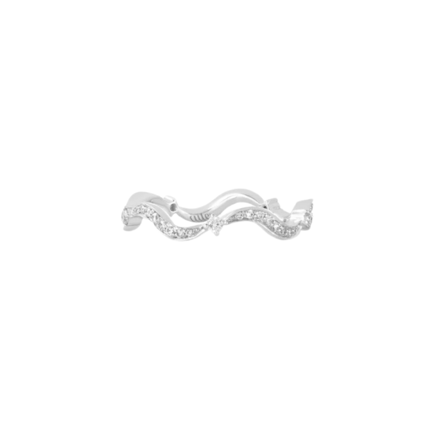 خاتم Wavy فضي
