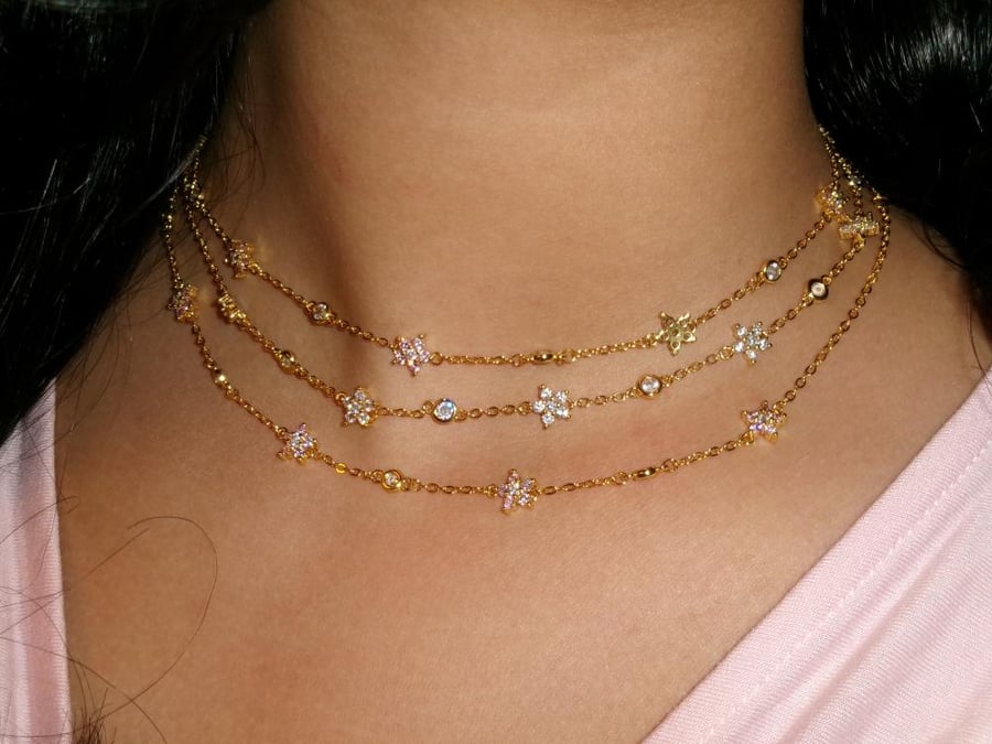 مجموعة سلاسل Roses ذهبي