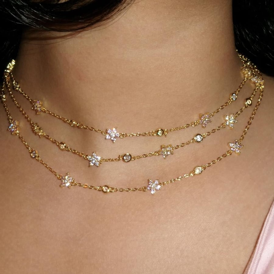 مجموعة سلاسل Roses ذهبي