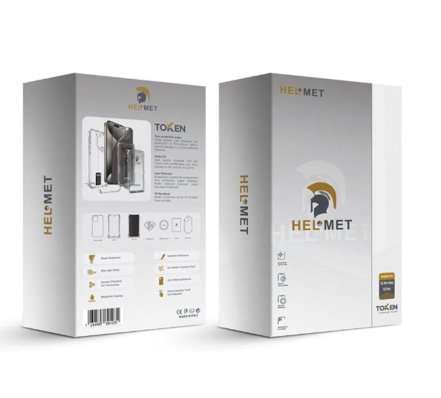 بكينج الحماية للايفون  ماركة هيلمت HELMET TOKEN عدد القطع 7 اصليه بضمان