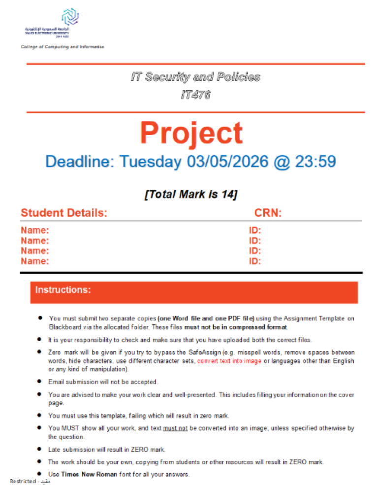 Project ( IT476 - IT409 )