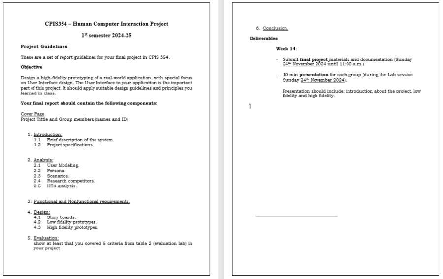 CPIS 354- PROJECT