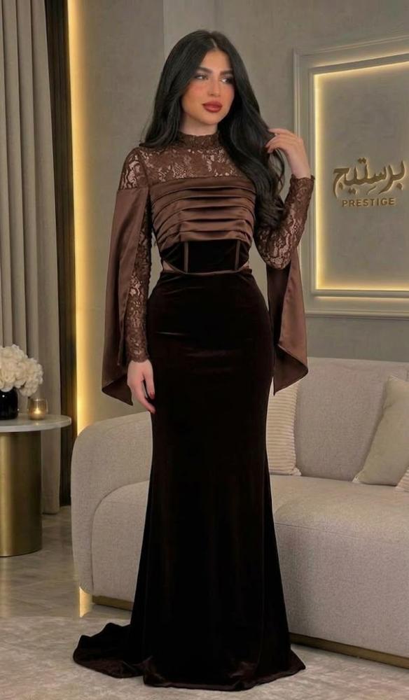 فستان مخمل  فخم