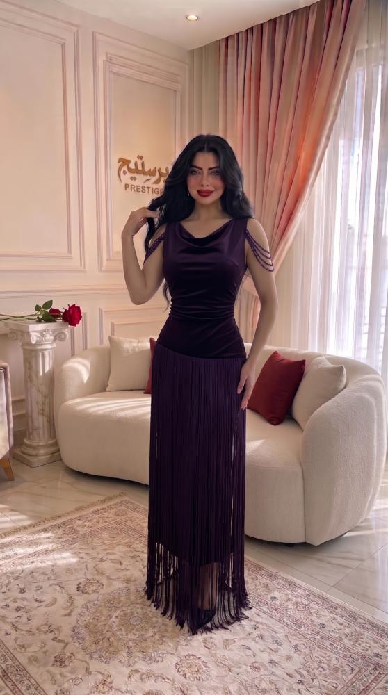 فستان مخمل  فخم