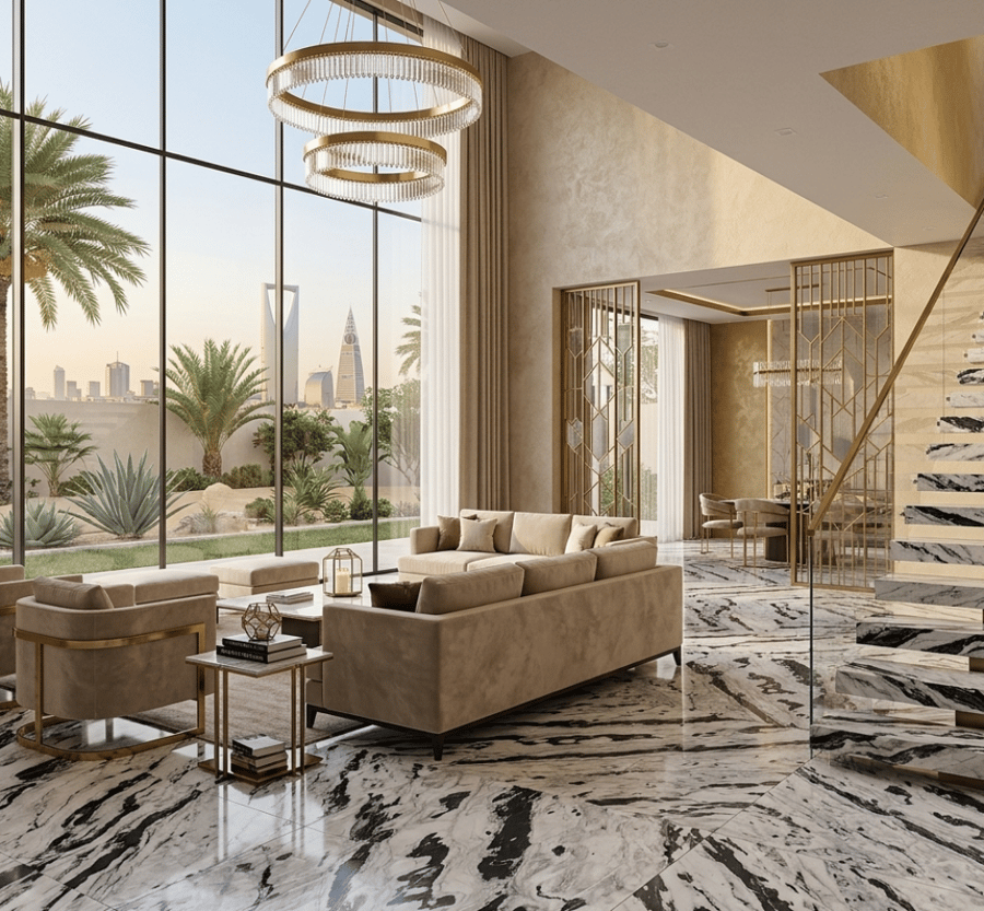 أرضية رخام  بعروق سوداء حاده
