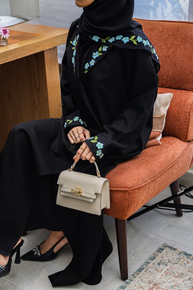 Sky blue abaya