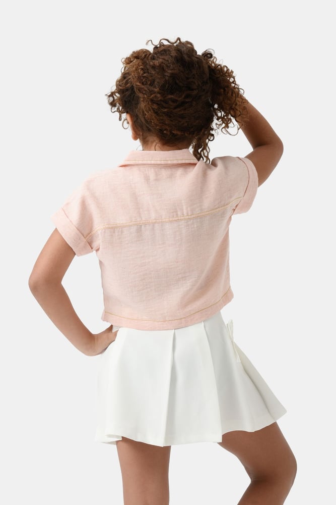 Girls' Simone Shirt, Wide Fit