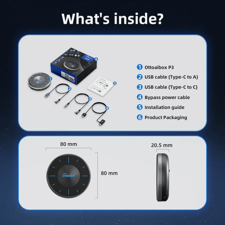 Carplay auto cast with 128GB capacity and 8GB RAM supports 4G