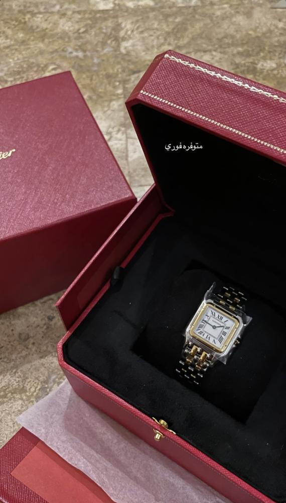 ساعة بانثر الوسط 37*27 ستيل