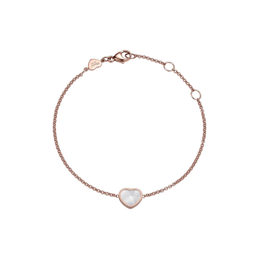 My Happy Hearts bracelet in rose gold with stone options