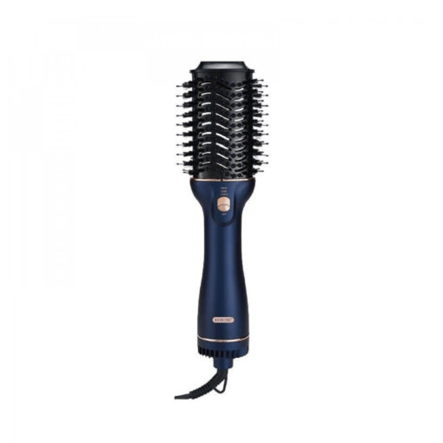 Hair styling blow dryer, thermal brush, blue, from Rebon