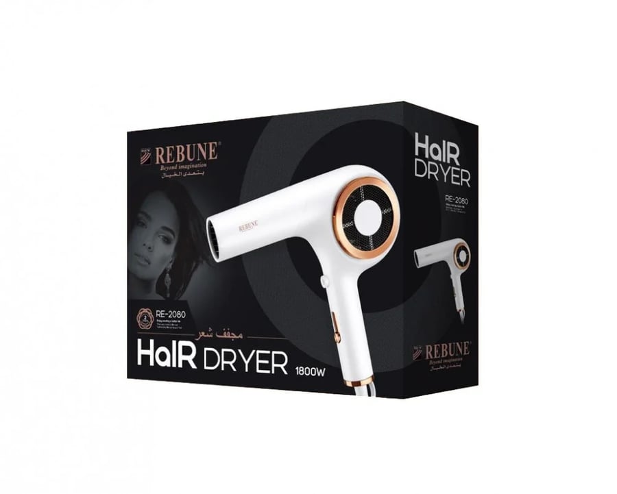 Hair dryer with 1800 watt power from Rebon