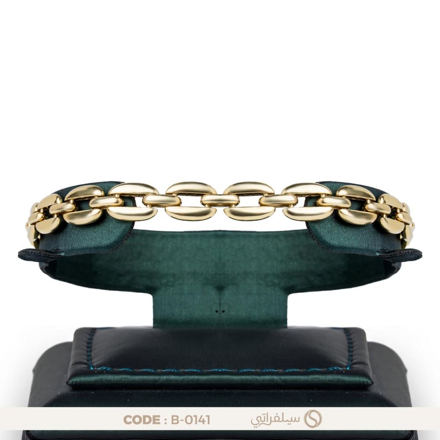 سوار فضه عيار 925 مطليه دهب (B-0141)