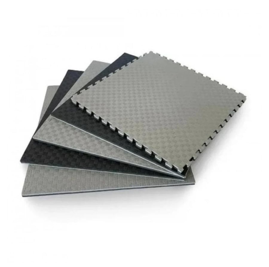 فرشة ارضيات تمارين الرياضية اسود ورمادي Gym floor mat black & gray