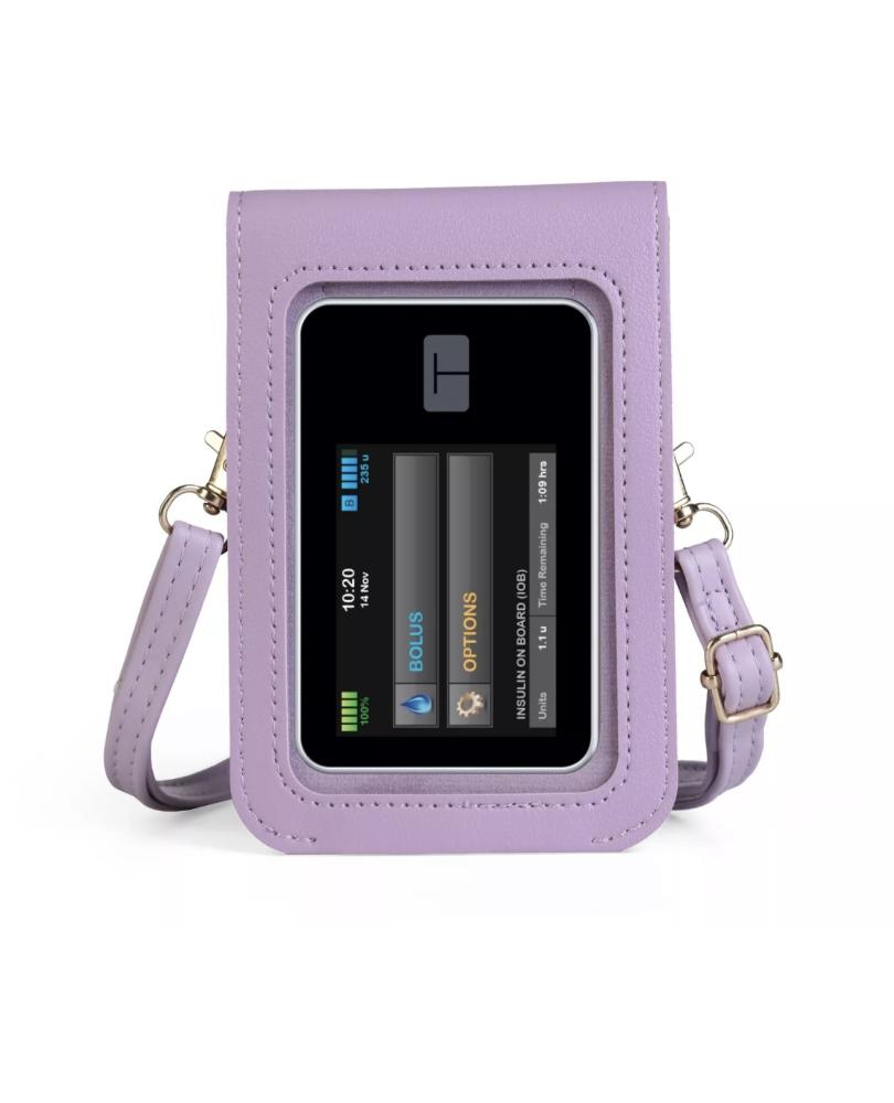 Bag with holder for storing Tandem T:slim insulin pump